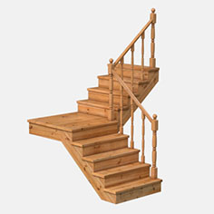 Г-образная лесница