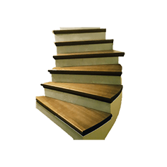 Пригласительные и забежные ступени из дерева